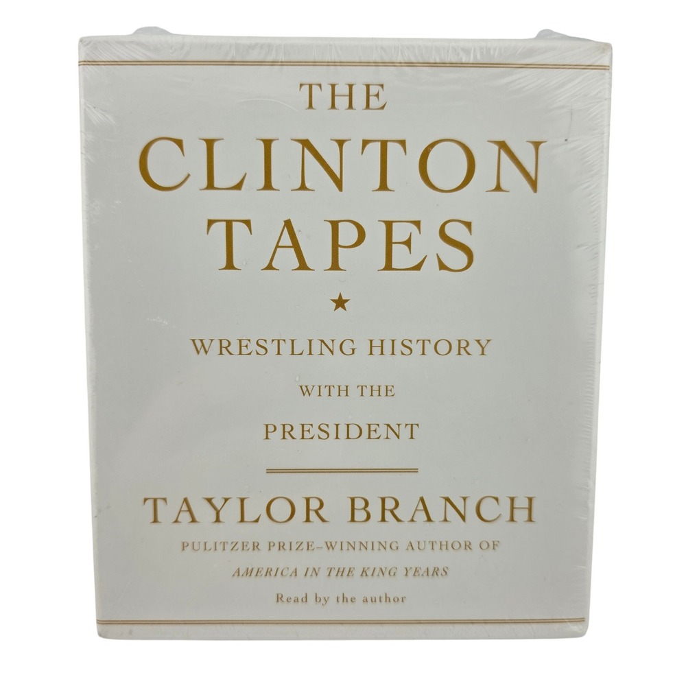 Taylor Branch The Clinton‎ Tapes 9 CD Audiobook Set White New